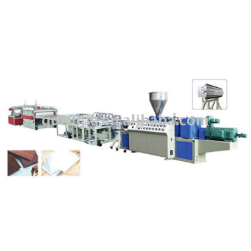 PVC kitchen cabinet panel making machine(377)